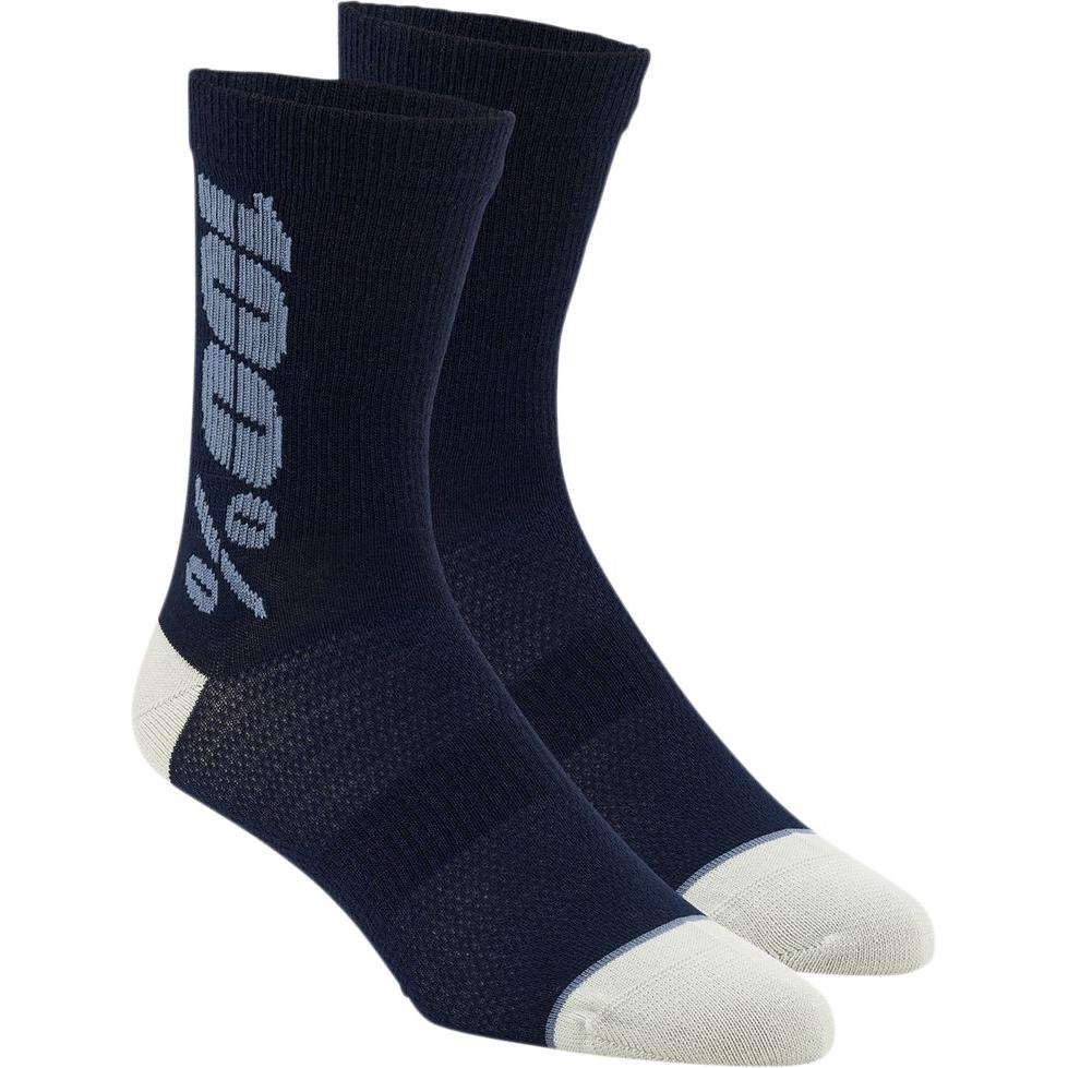 100% Rythym Socks Navy / Slate