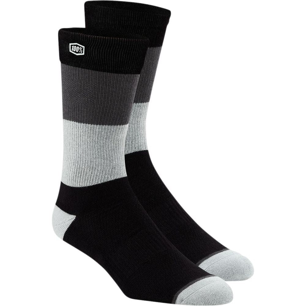 100% Trio Socks Black / Grey