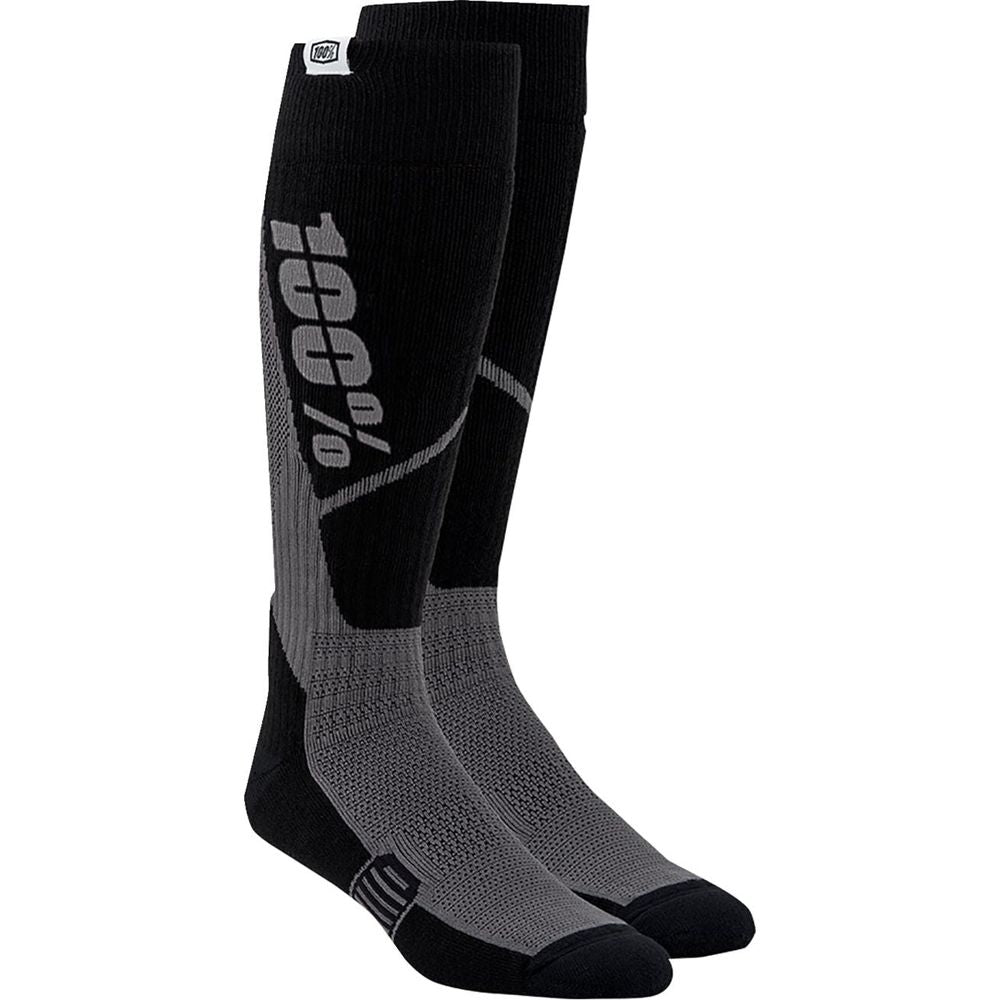 100% Torque Comfort Moto Socks Black / Grey