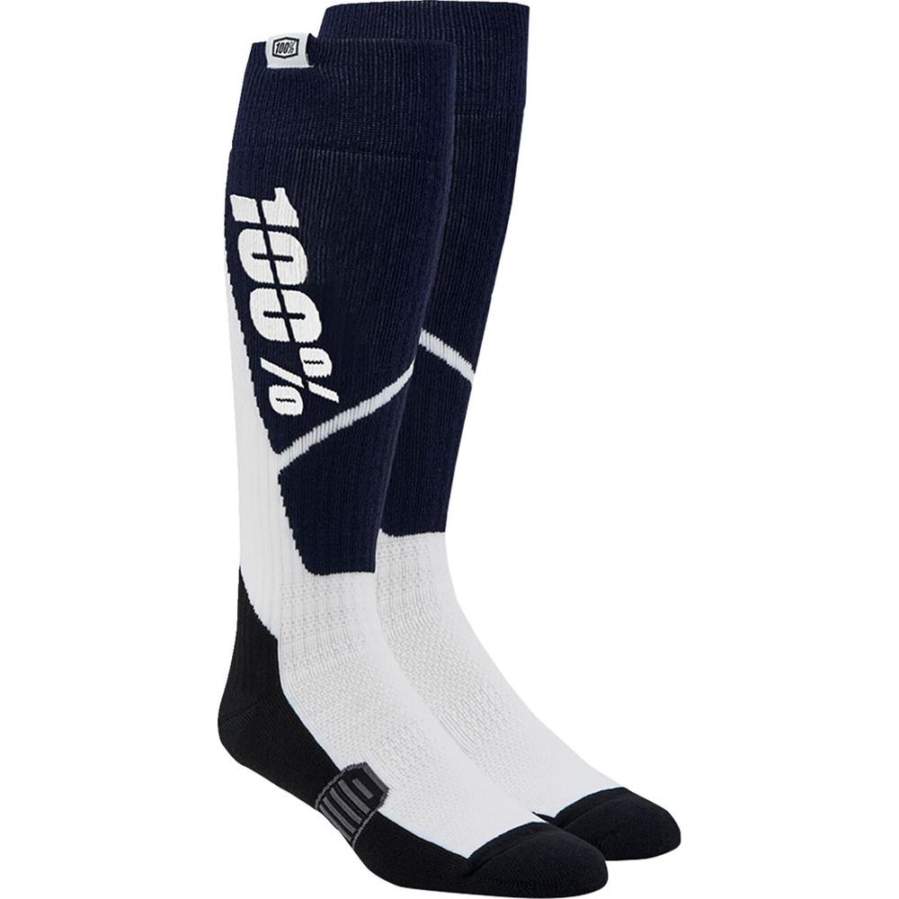 100% Torque Comfort Moto Socks Navy / White