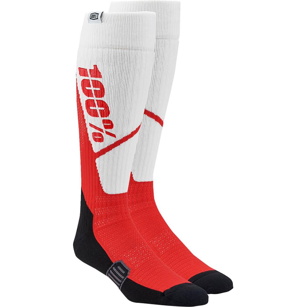 100% Torque Comfort Moto Socks Black / Red / White