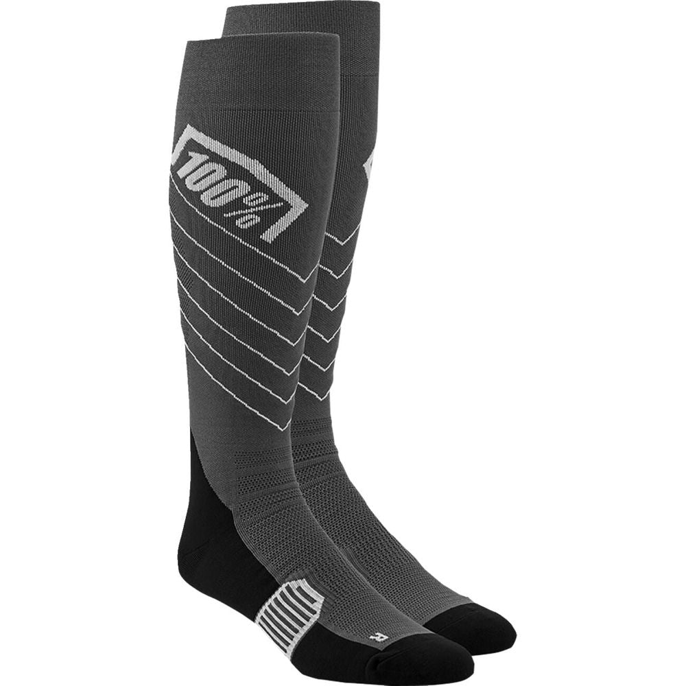 100% Hi-Side Performance Socks Grey