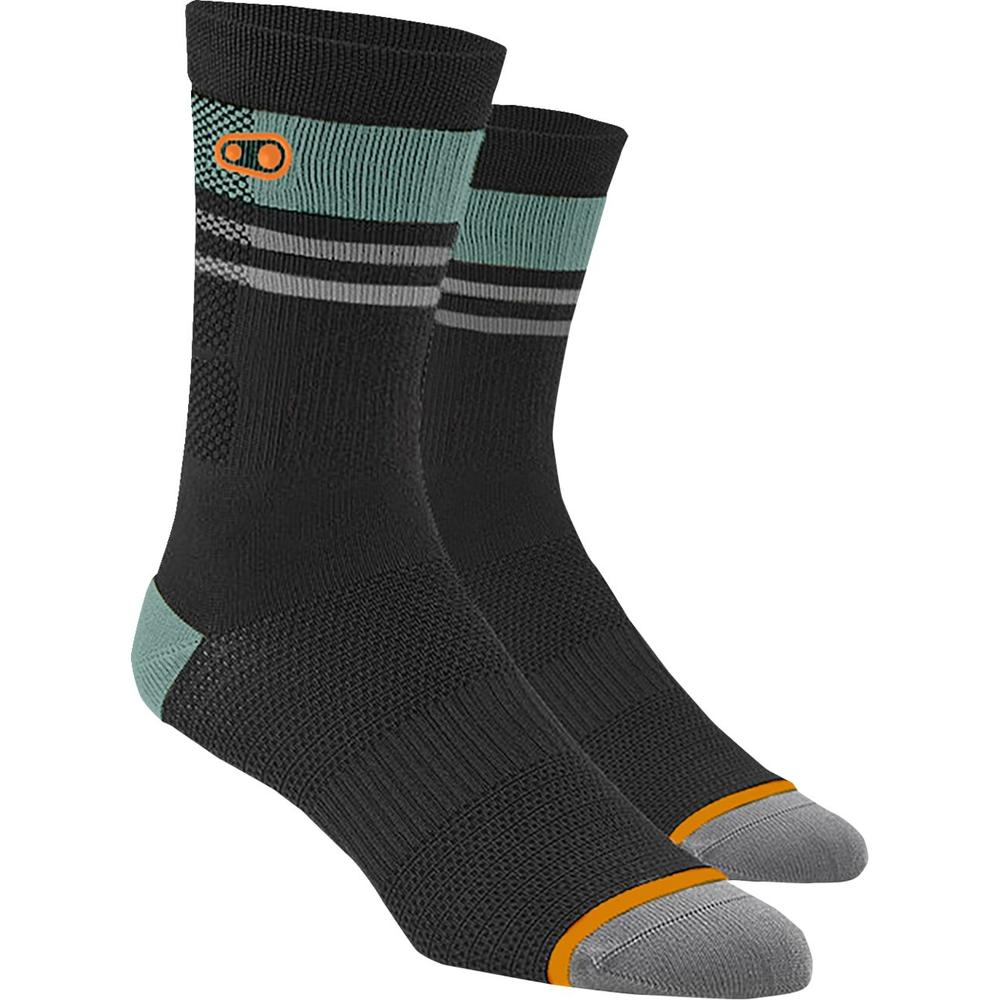 Crankbrothers Icon MTB Socks Black / Green / Orange