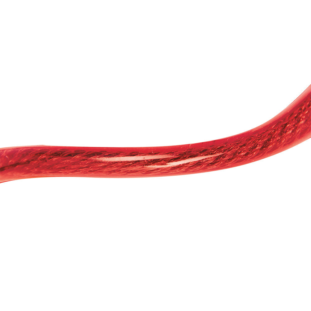 Oxford Bumper Cable Lock Red - 600 mm x 6 mm - FREE UK Shipping, FREE 365 Day Returns | Moto Central