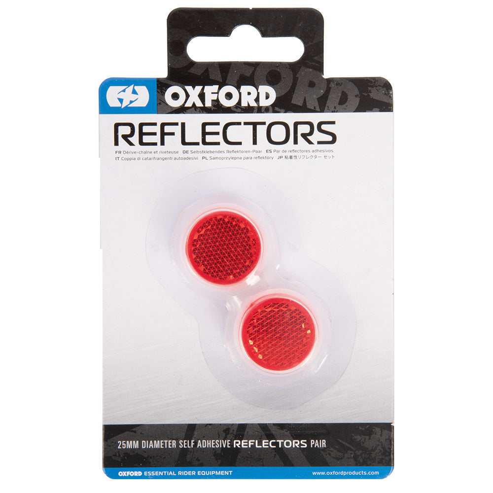 Oxford Self-Adhesive Reflectors - 25mm - FREE UK Shipping, FREE 365 Day Returns | Moto Central