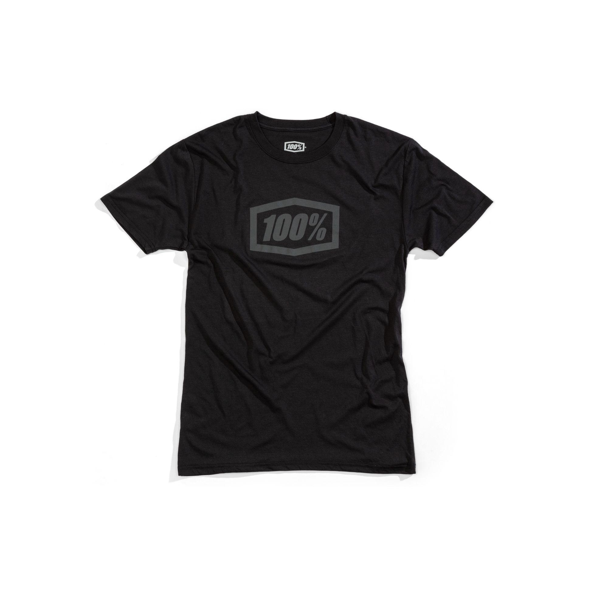 100% Icon Tech Tee Black - FREE UK Shipping, FREE 365 Day Returns | Moto Central