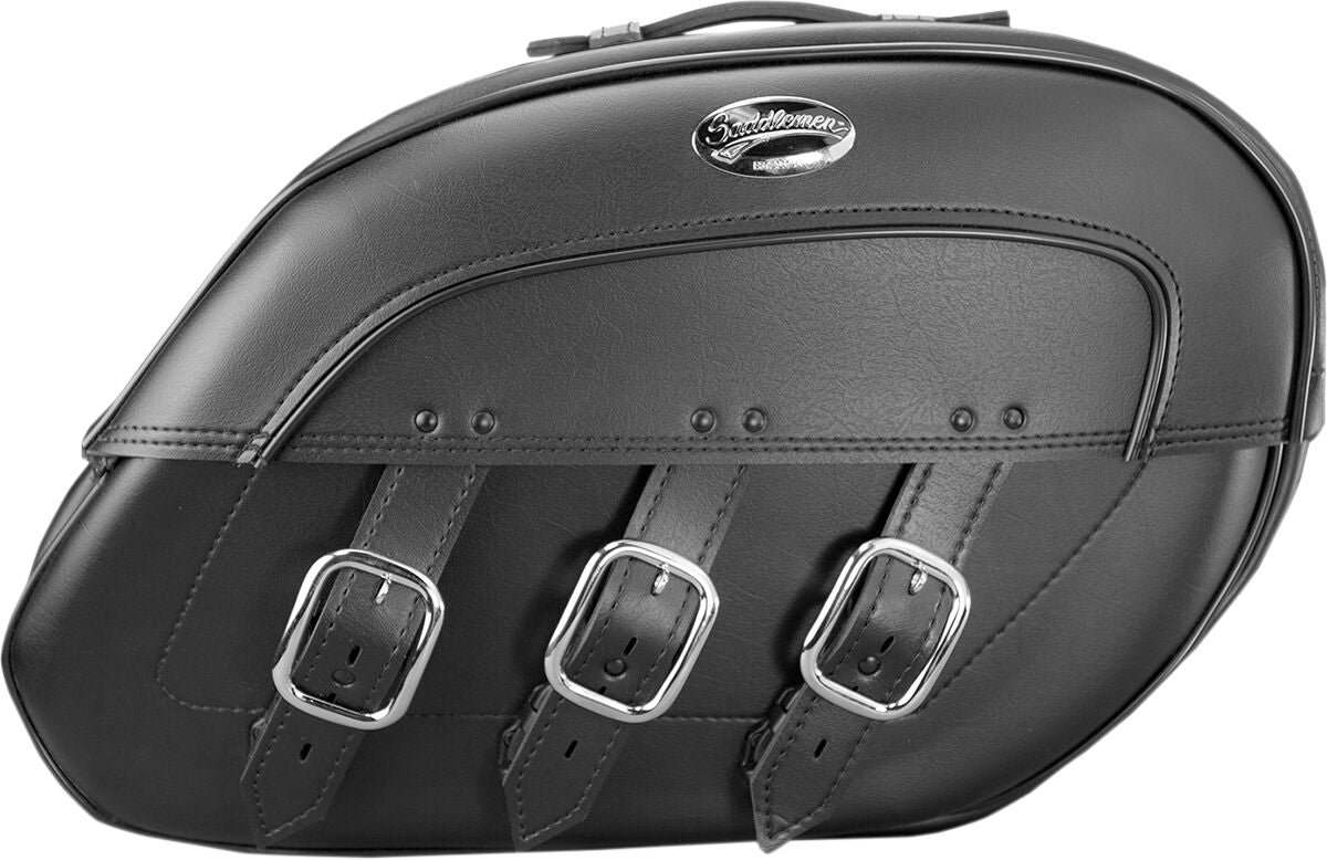 Saddlemen Rigid-Mount Universal Drifter Slant Saddlebags Black - FREE UK Shipping, FREE 365 Day Returns | Moto Central