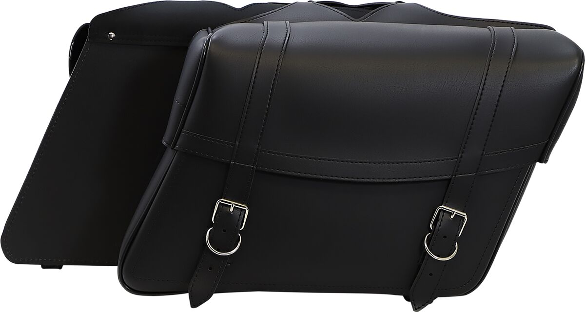 Saddlemen Highwayman Slant-style Saddlebags Black - Jumbo - FREE UK Shipping, FREE 365 Day Returns | Moto Central