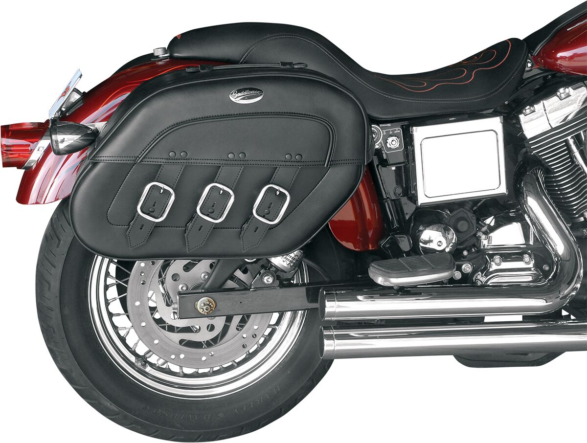 Saddlemen S4 Drifter Rigid-Mount Quick-Detach Slant Saddlebags Black For Harley Davidson FXD 1340 1996-1998  - FREE UK Shipping, FREE 365 Day Returns | Moto Central