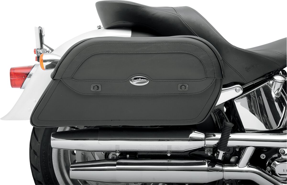 Saddlemen Cruis'n Slant Saddlebags Black - Extra Jumbo - FREE UK Shipping, FREE 365 Day Returns | Moto Central