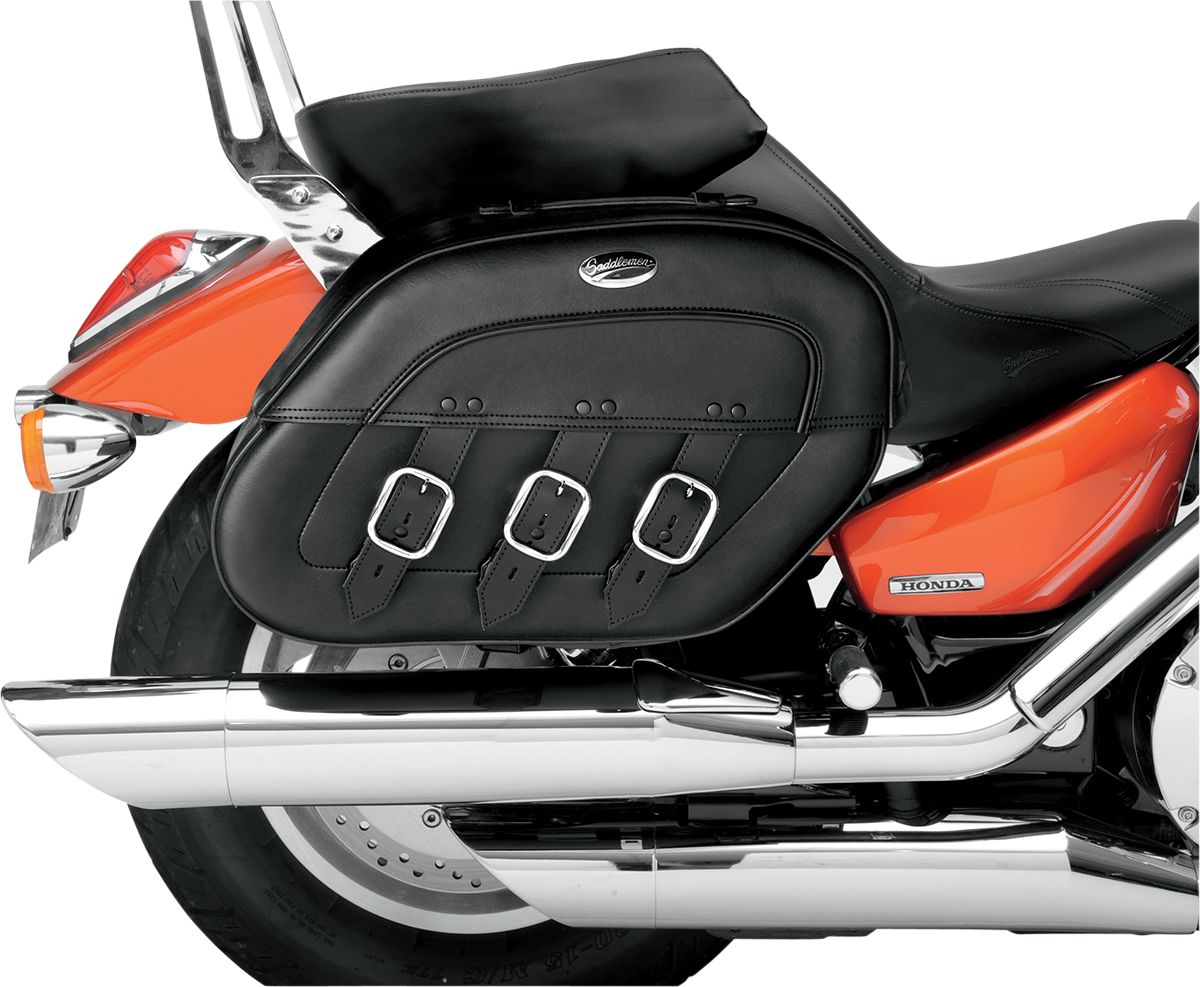 Saddlemen S4 Drifter Rigid-Mount Specific-Fit Quick-Disconnect Saddlebags Black For Honda VTX 1300 R 2005-2009 - FREE UK Shipping, FREE 365 Day Returns | Moto Central