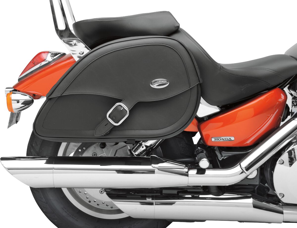 Saddlemen Drifter Rigid-Mount Specific-Fit Teardrop Saddlebags Black For Honda VTX 1300 C 2004-2009 - FREE UK Shipping, FREE 365 Day Returns | Moto Central