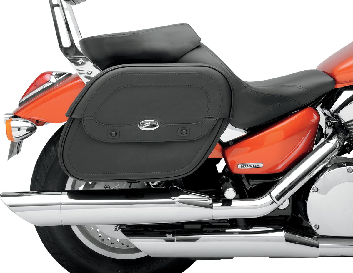 Saddlemen Cruis'n Saddlebags With Shock Cut-Out Black - FREE UK Shipping, FREE 365 Day Returns | Moto Central