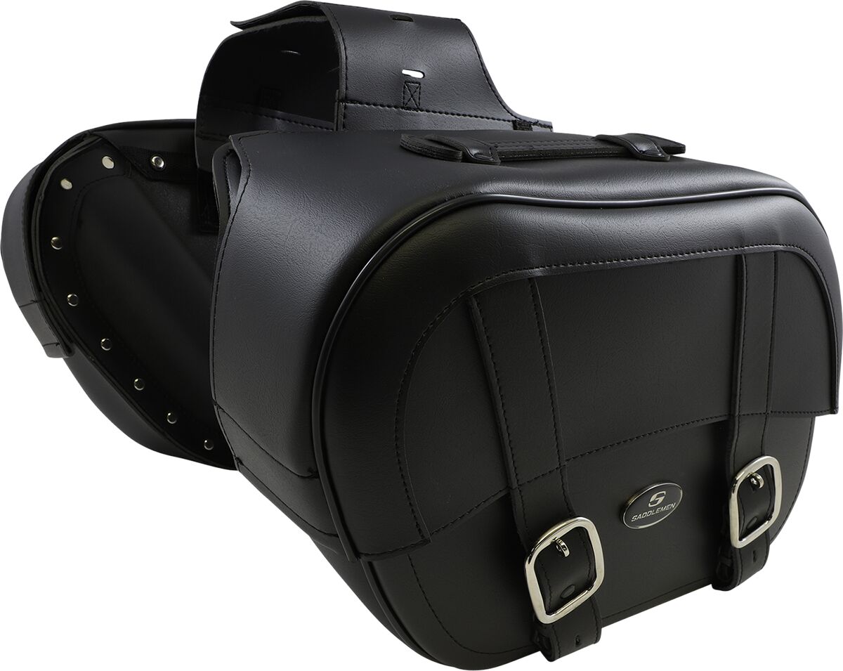 Saddlemen Drifter Saddlebags With Shock Cutaway Black - FREE UK Shipping, FREE 365 Day Returns | Moto Central