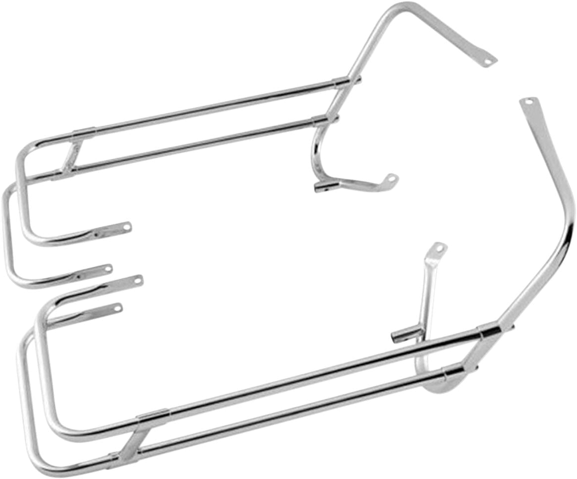 Drag Specialties Saddlebag Guard / Side Rail Kits Chrome For Harley Davidson FLHR 1340 1997-1998