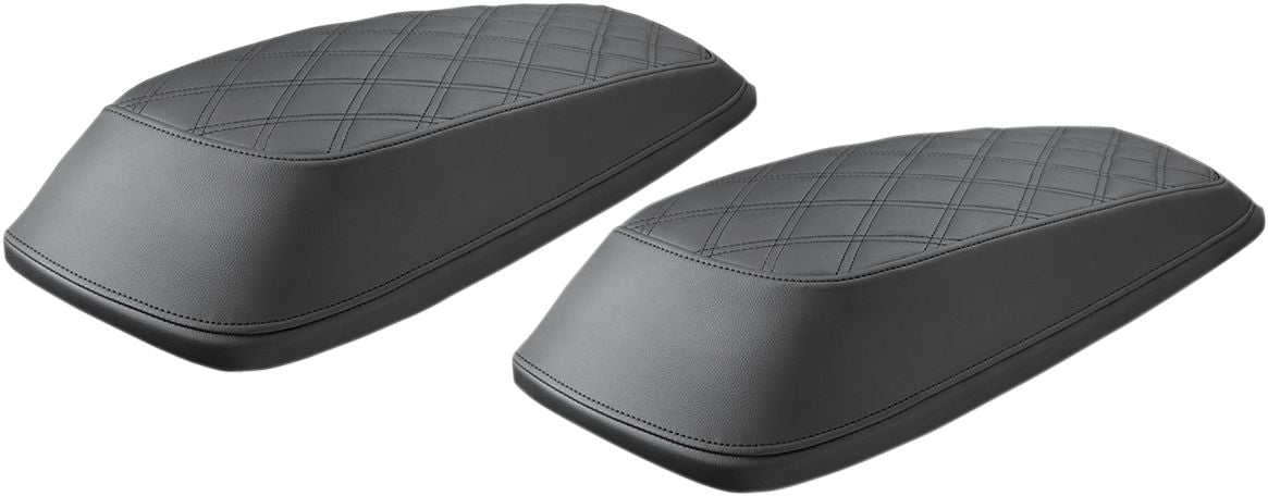 Saddlemen Lattice Stitch Lid Cover Black  - FREE UK Shipping, FREE 365 Day Returns | Moto Central