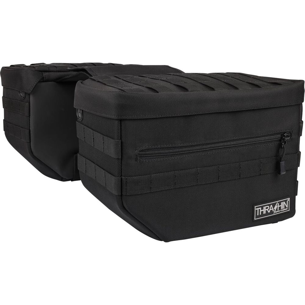 Thrashin Supply Company Escape V2 Saddlebag Black - FREE UK Shipping, FREE 365 Day Returns | Moto Central