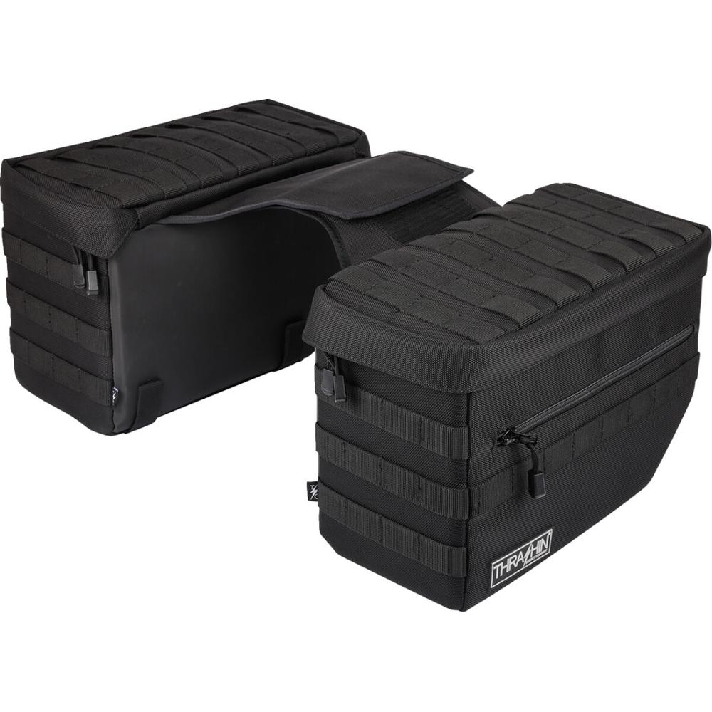 Thrashin Supply Company Escape V2 Saddlebag Black - FREE UK Shipping, FREE 365 Day Returns | Moto Central