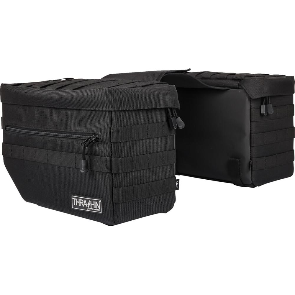 Thrashin Supply Company Escape V2 Saddlebag Black - FREE UK Shipping, FREE 365 Day Returns | Moto Central