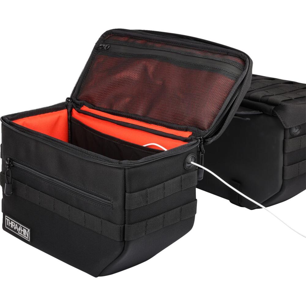 Thrashin Supply Company Escape V2 Saddlebag Black - FREE UK Shipping, FREE 365 Day Returns | Moto Central