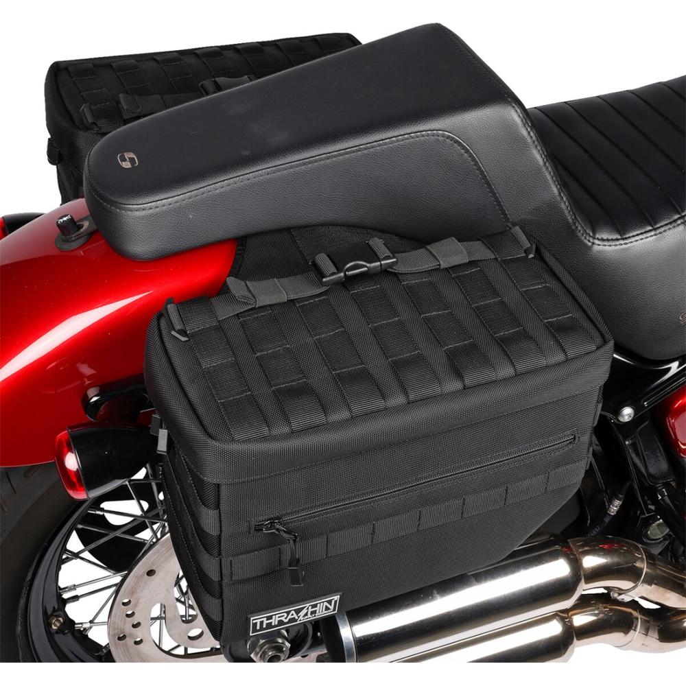 Thrashin Supply Company Escape V2 Saddlebag Black - FREE UK Shipping, FREE 365 Day Returns | Moto Central