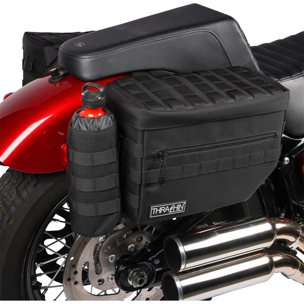 Thrashin Supply Company Escape V2 Saddlebag Black - FREE UK Shipping, FREE 365 Day Returns | Moto Central