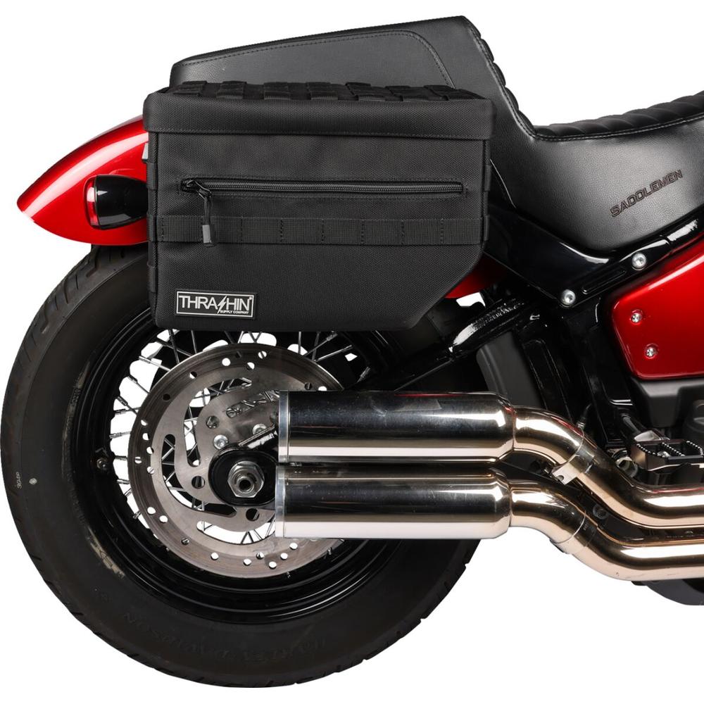 Thrashin Supply Company Escape V2 Saddlebag Black - FREE UK Shipping, FREE 365 Day Returns | Moto Central