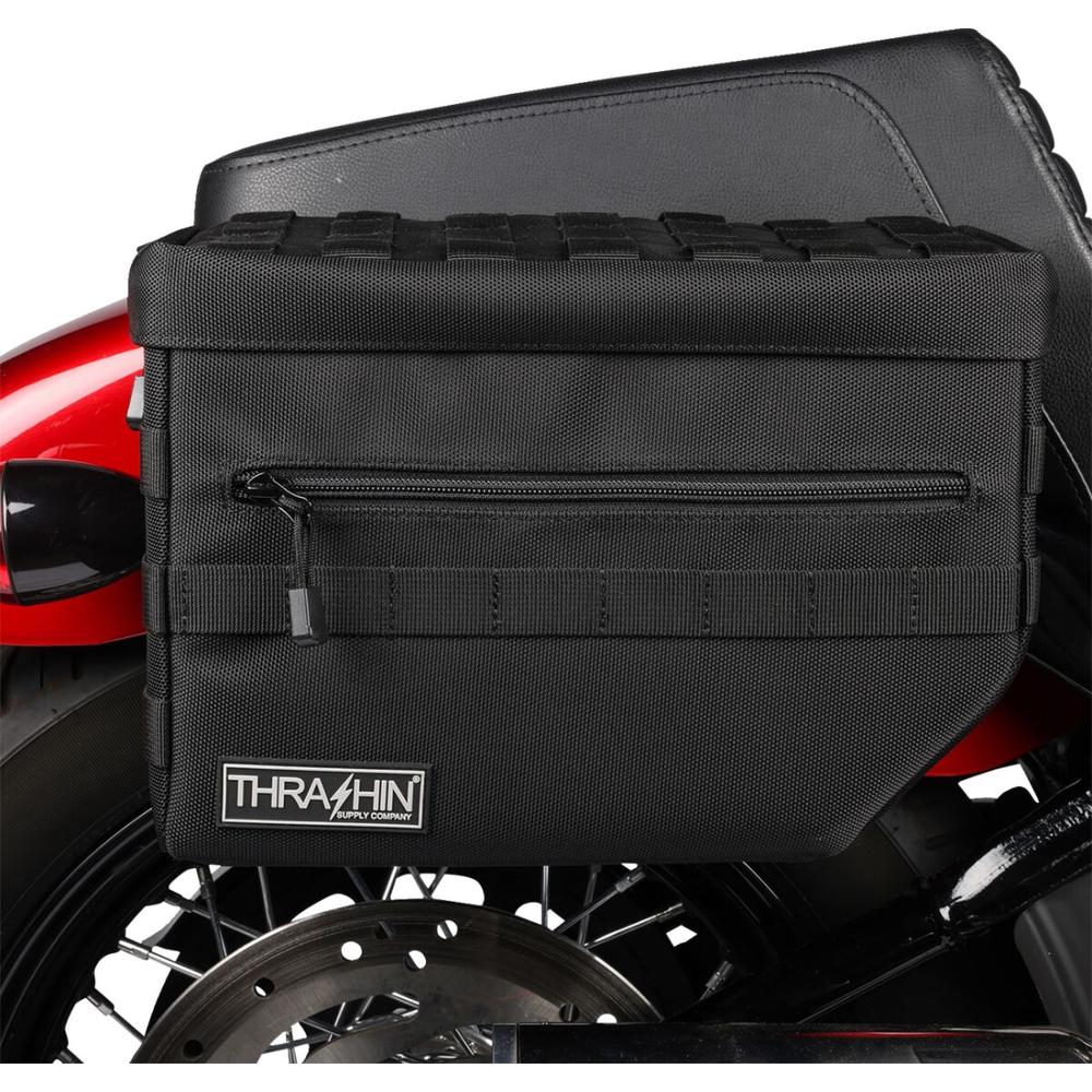 Thrashin Supply Company Escape V2 Saddlebag Black - FREE UK Shipping, FREE 365 Day Returns | Moto Central