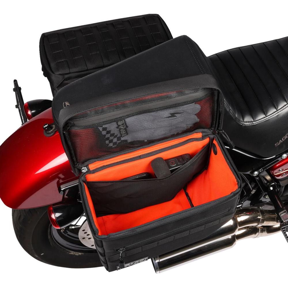 Thrashin Supply Company Escape V2 Saddlebag Black - FREE UK Shipping, FREE 365 Day Returns | Moto Central