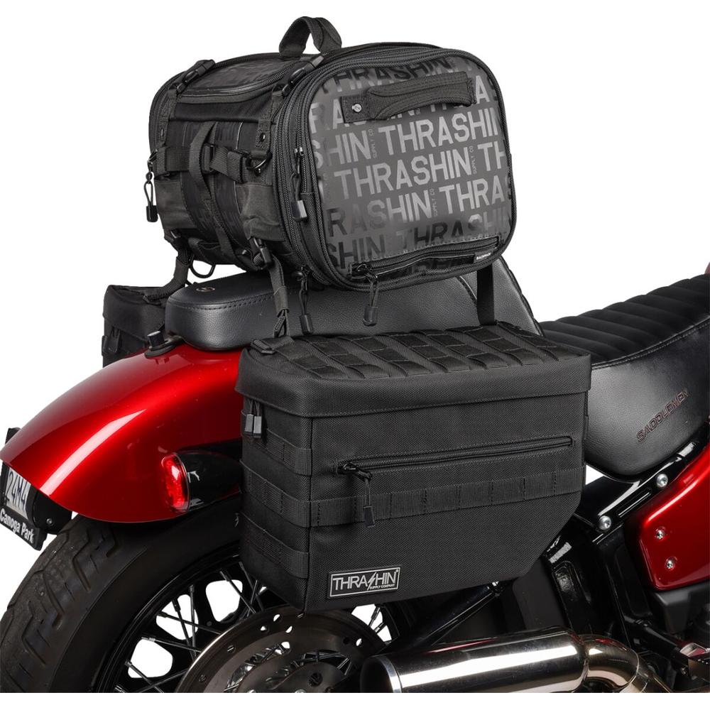 Thrashin Supply Company Escape V2 Saddlebag Black - FREE UK Shipping, FREE 365 Day Returns | Moto Central