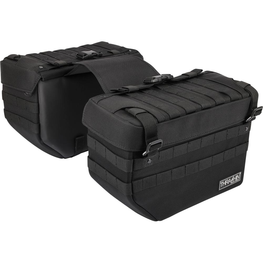 Thrashin Supply Company Expedition Saddlebag Black