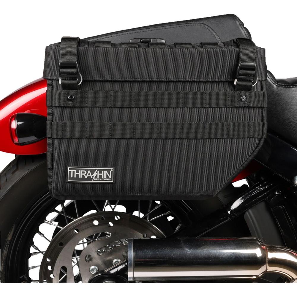 Thrashin Supply Company Expedition Saddlebag Black - FREE UK Shipping, FREE 365 Day Returns | Moto Central