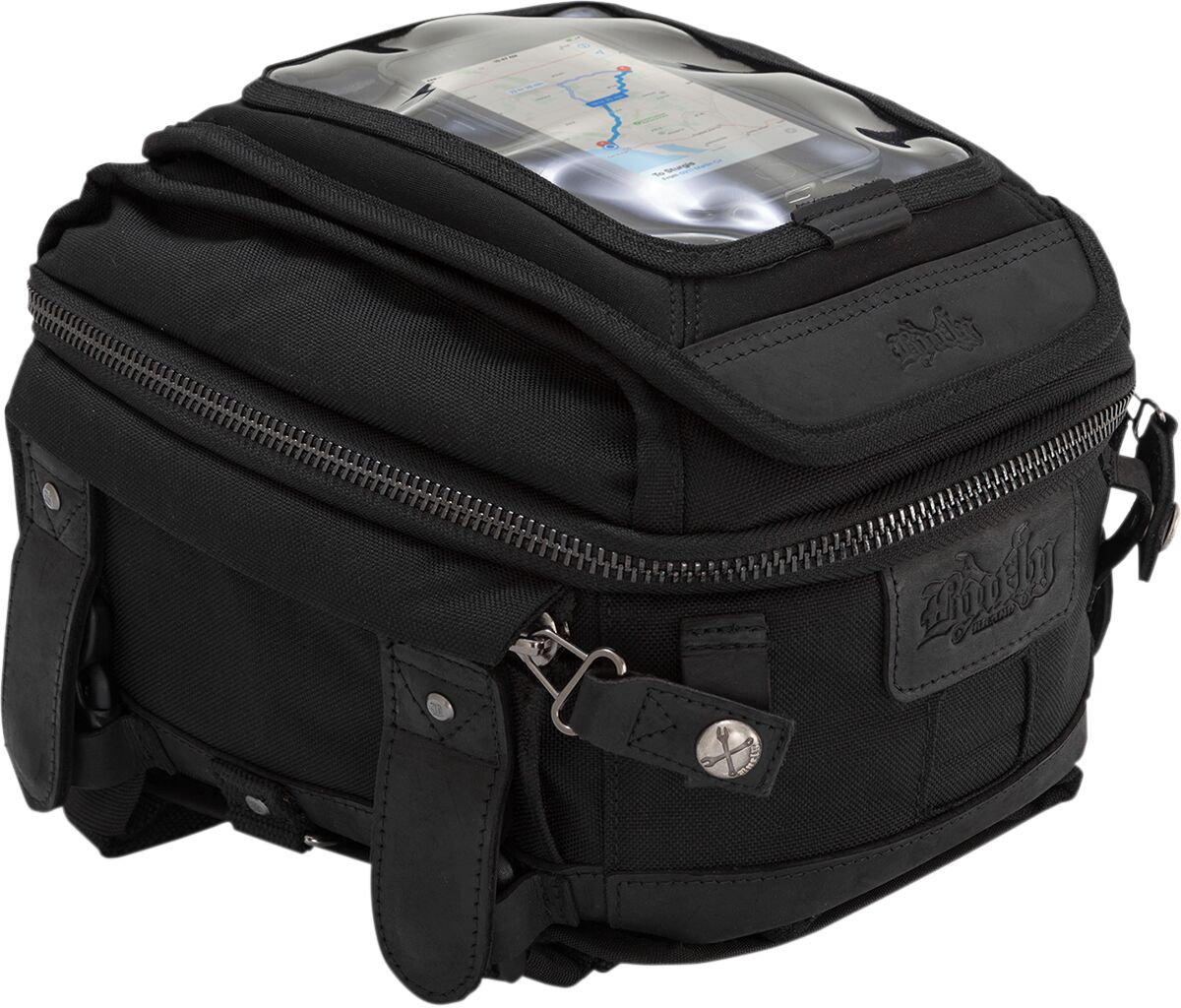 Burly Voyager Tank / Tail Bag Black