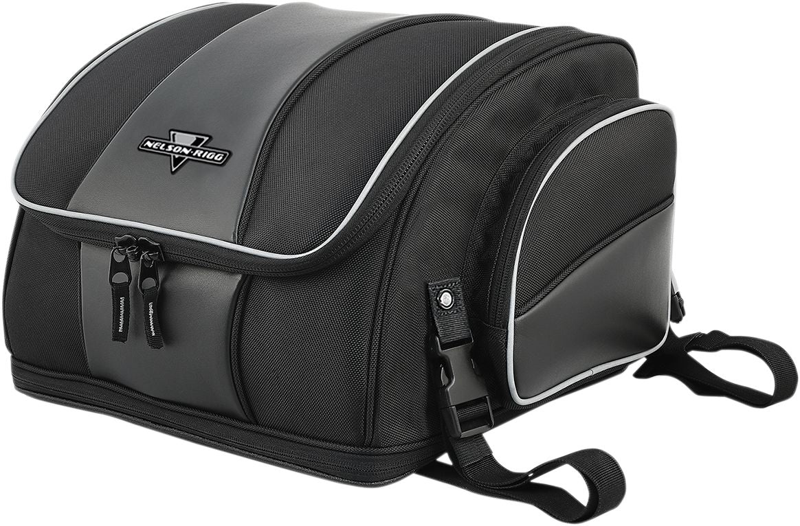 Nelson Rigg Route 1 Weekender Backrest Rack Bag Black  - FREE UK Delivery - Moto Central