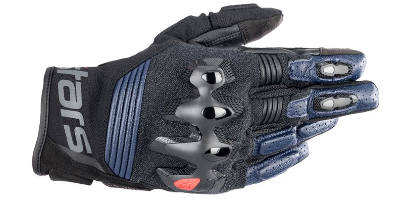 Alpinestars Halo Leather Gloves Dark Blue / Black