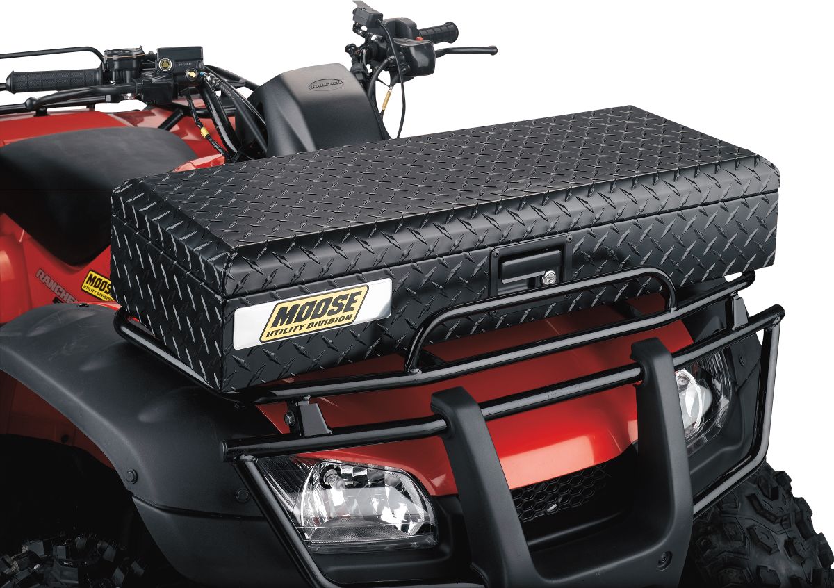 Moose Utility Front Aluminium ATV Box Black