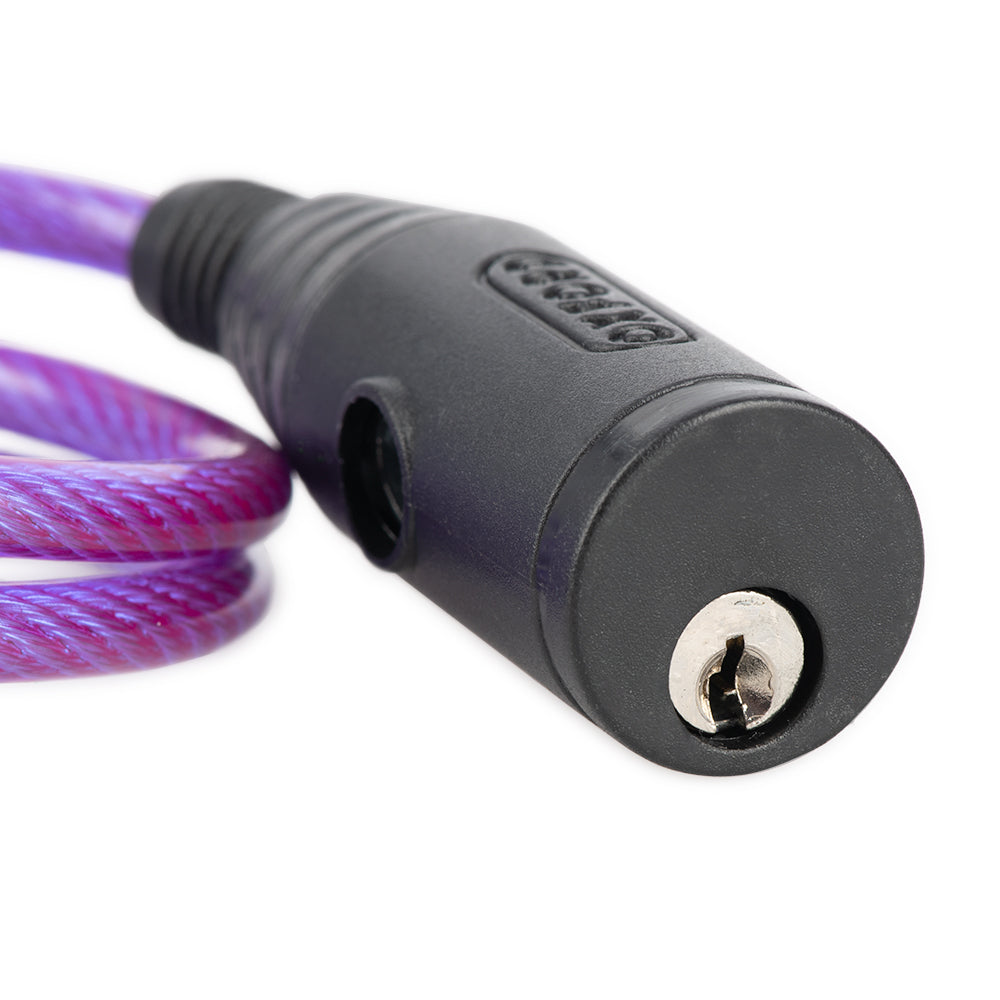 Oxford Bumper Cable Lock Purple - 600 mm x 6 mm