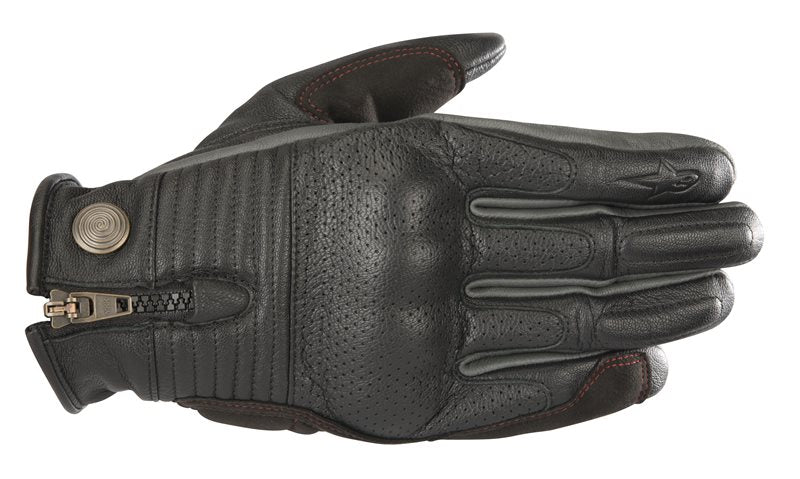 Alpinestars Rayburn Leather Gloves Black / Grey / Red