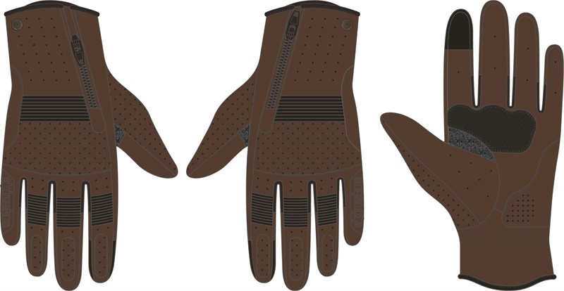 Alpinestars Rayburn V2 Leather Gloves Tobacco Brown