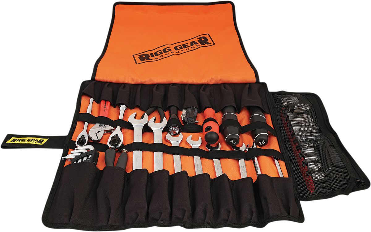 Nelson Rigg Trails End Tool Roll Bag Black / Orange