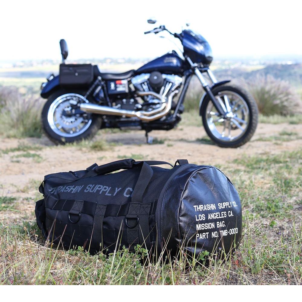 Thrashin Supply Company Mission Duffle Bag Black - FREE UK Shipping, FREE 365 Day Returns | Moto Central