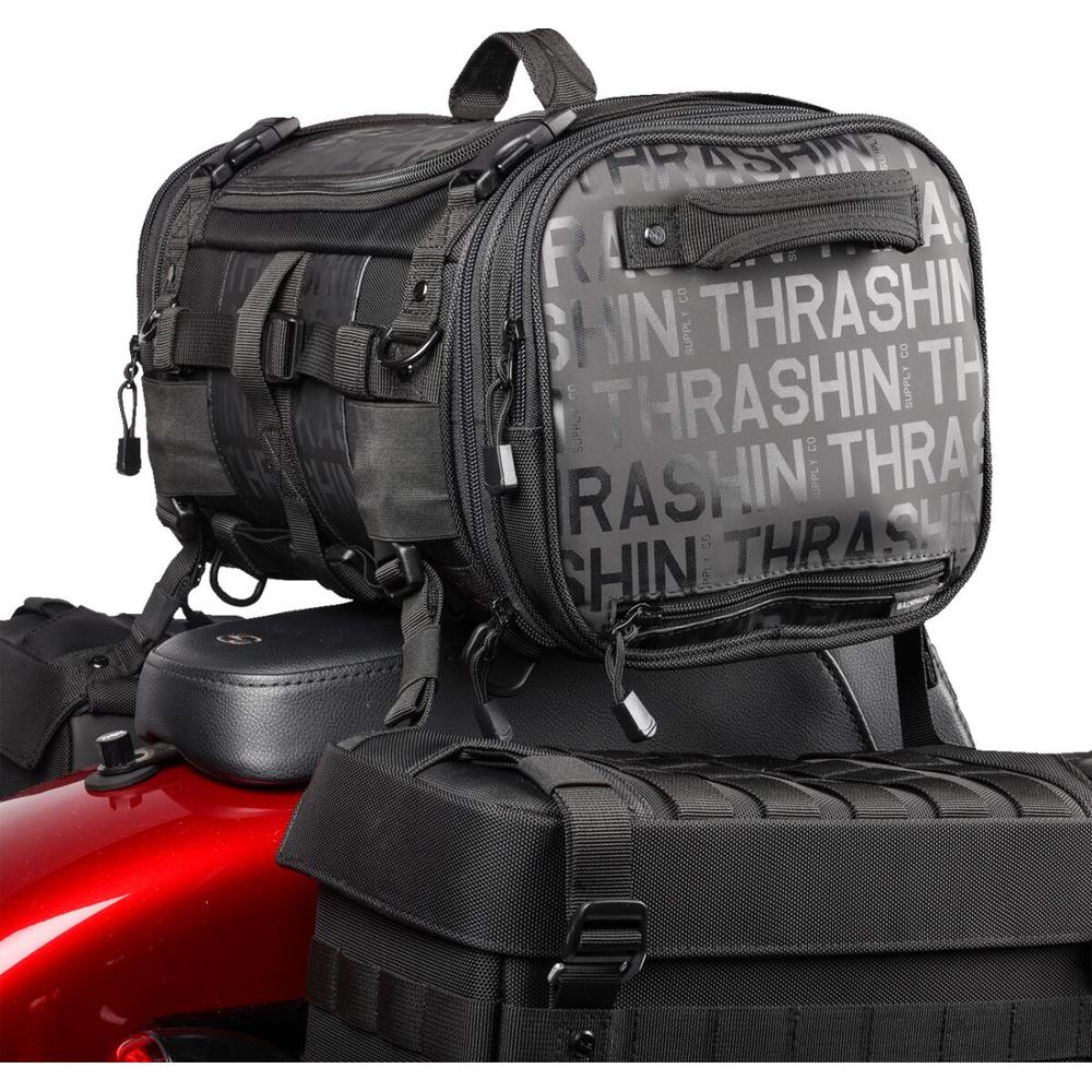 Thrashin Supply Company Passenger Bag Black - FREE UK Shipping, FREE 365 Day Returns | Moto Central