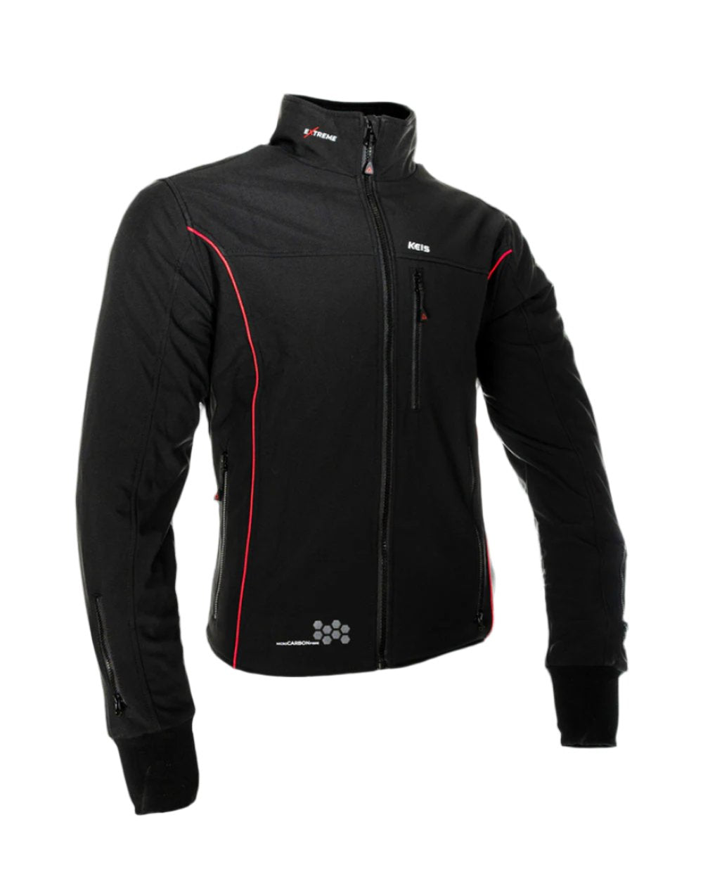 Keis J505RP Premium Extreme Heated Jacket Black / Red