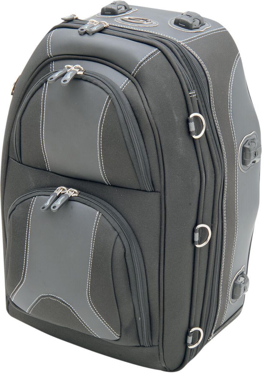 Saddlemen Pillion And Rear Rack Luggage Bag Black  - FREE UK Shipping, FREE 365 Day Returns | Moto Central