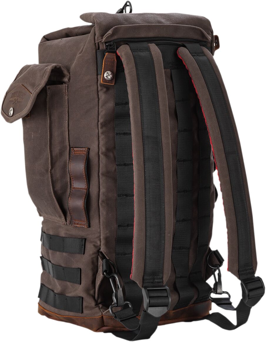 Burly Voyager Sissy Bar Backpack Oak