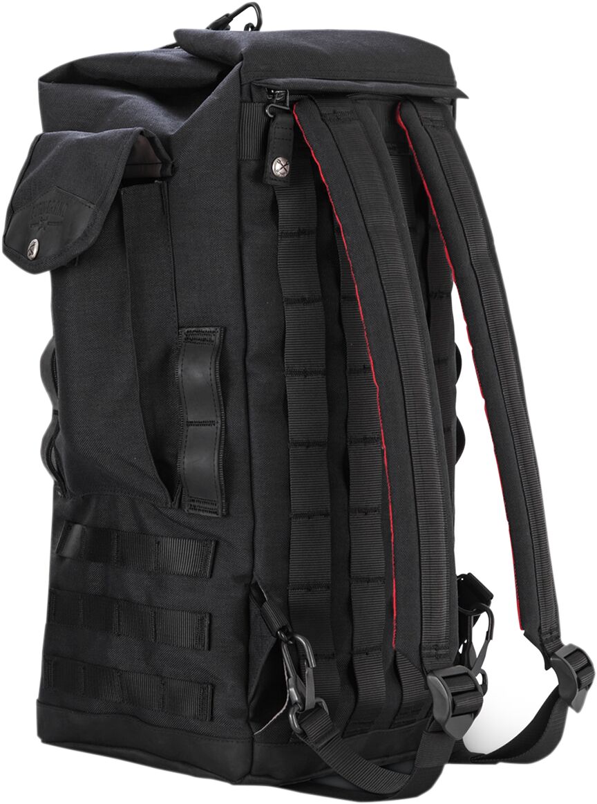 Burly Voyager Sissy Bar Backpack Black