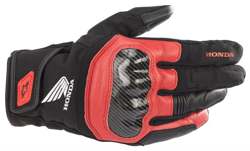 Alpinestars Honda SMX Z Drystar Gloves Black / Bright Red