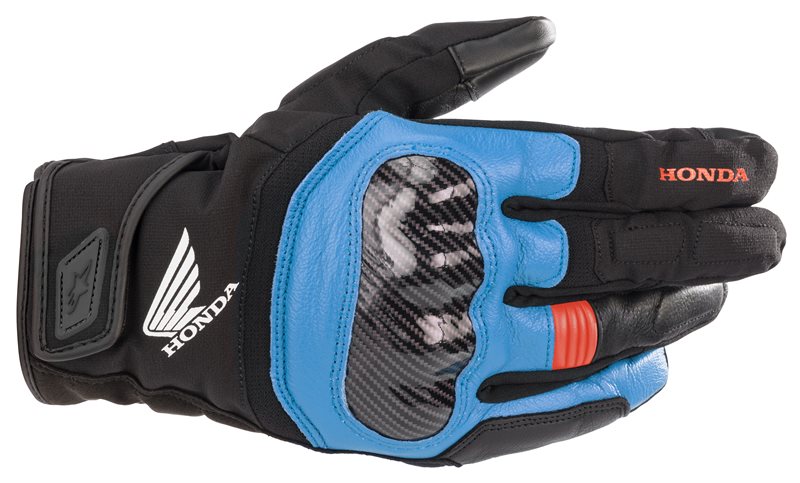 Alpinestars Honda SMX Z Drystar Gloves Black / Blue / Bright Red