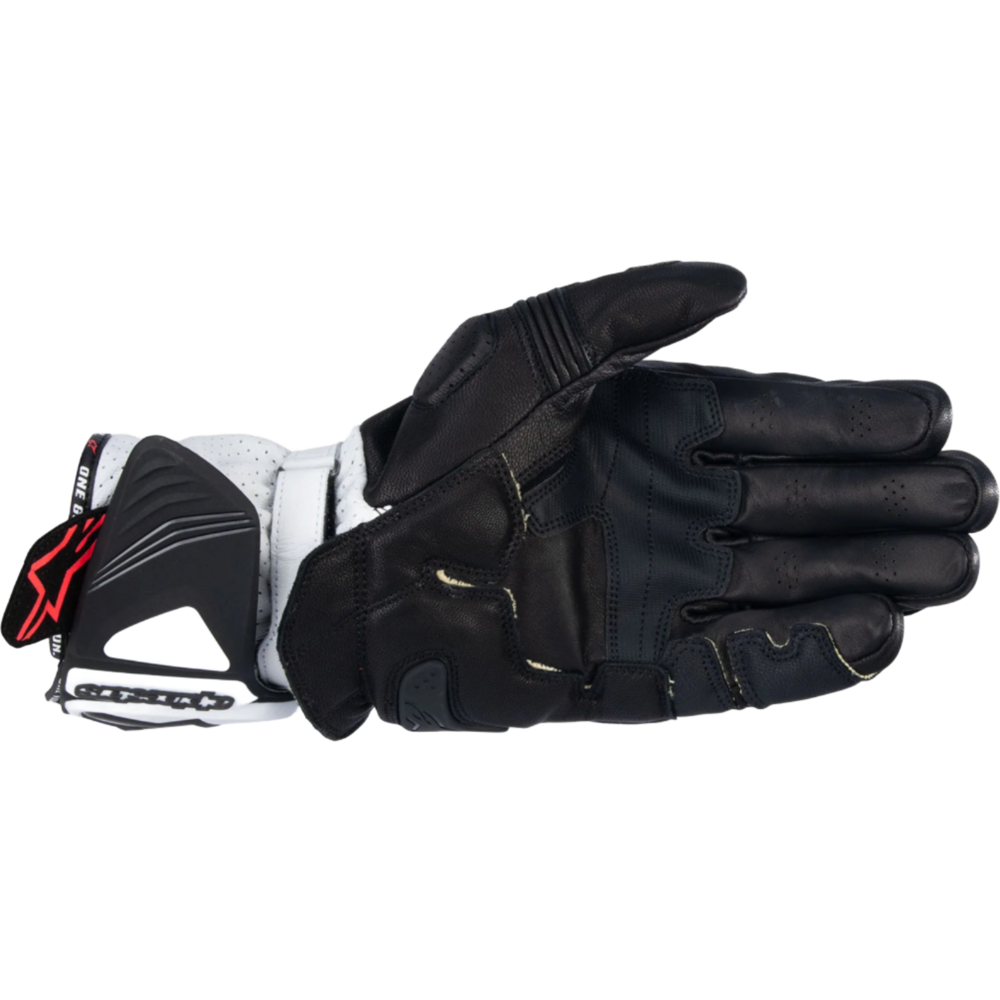 Alpinestars GP Pro R4 Leather Gloves Black / White - FREE UK Shipping, FREE 365 Day Returns | Moto Central