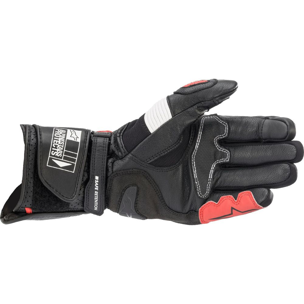 Alpinestars SP-2 V3 Leather Gloves Black / White / Bright Red